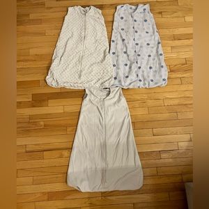 Set of three Halo fleece sleep sacks